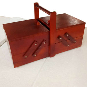 Handle Wooden Sewing Box