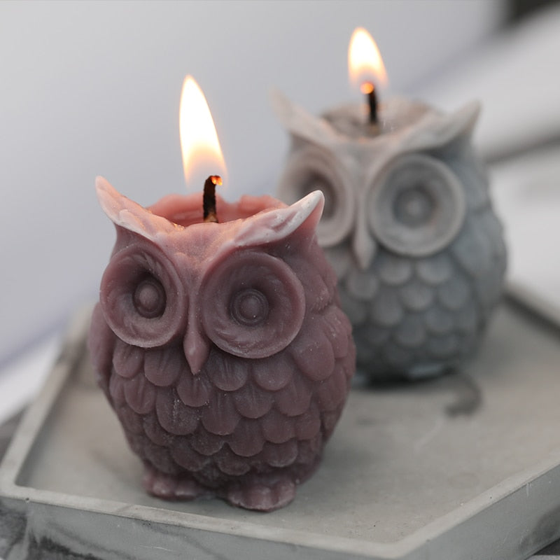 3D Owl Candle Mold Silicone Mold for Candle